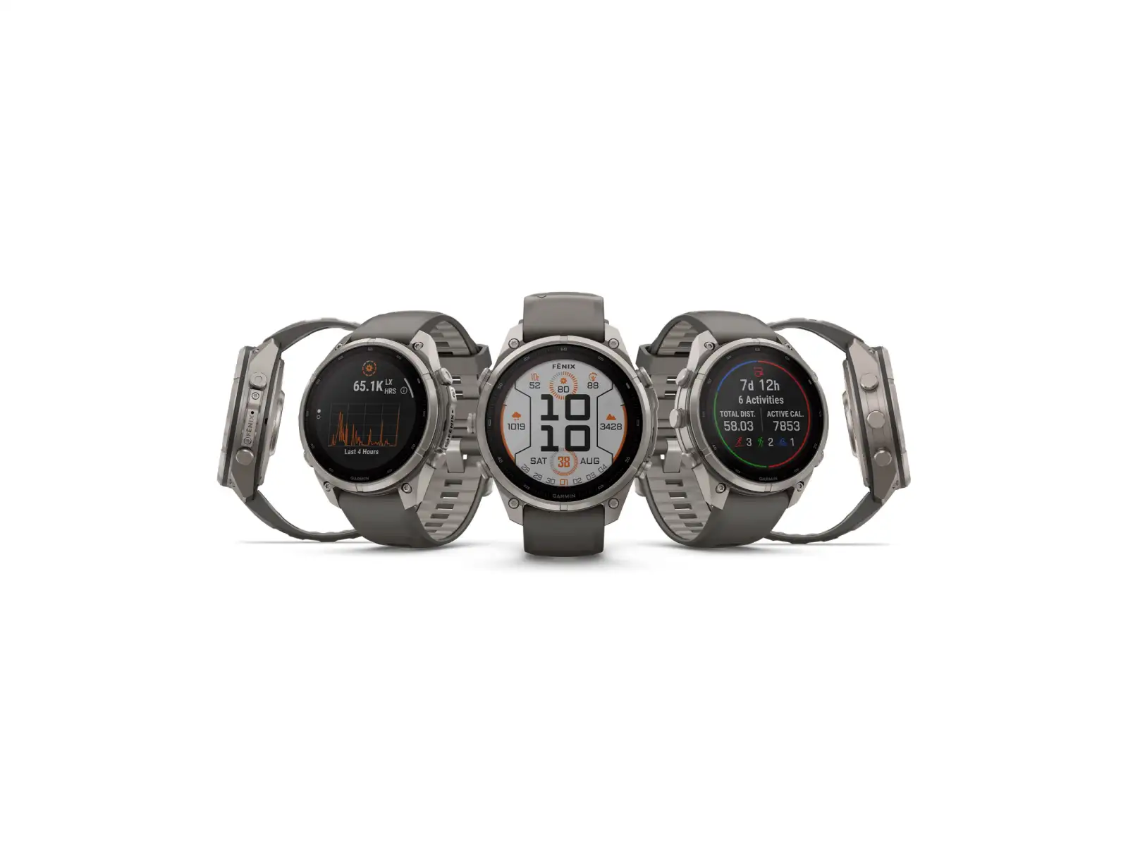 Garmin Fénix 9 Pro inReach Solar 47 mm Tytan Pebble Gray/Silver Gray