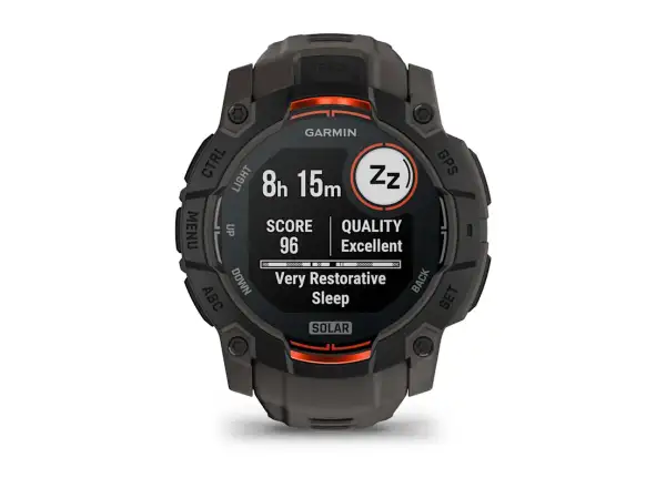 Garmin Instinct 3 Solar 50 mm inteligentny zegarek Black/Charcoal pasek