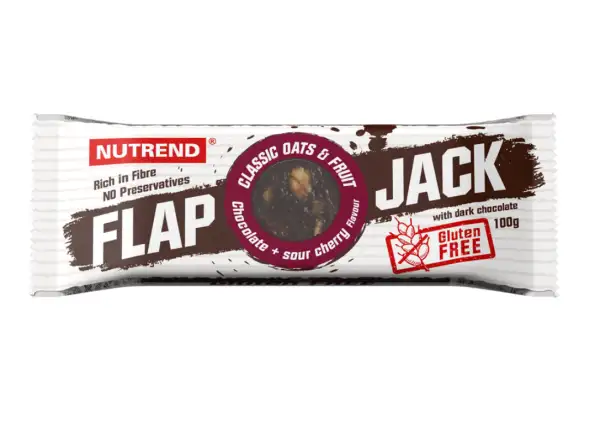 Nutrend Flapjack 100g baton czekolada/wiśnia z gorzką czekoladą