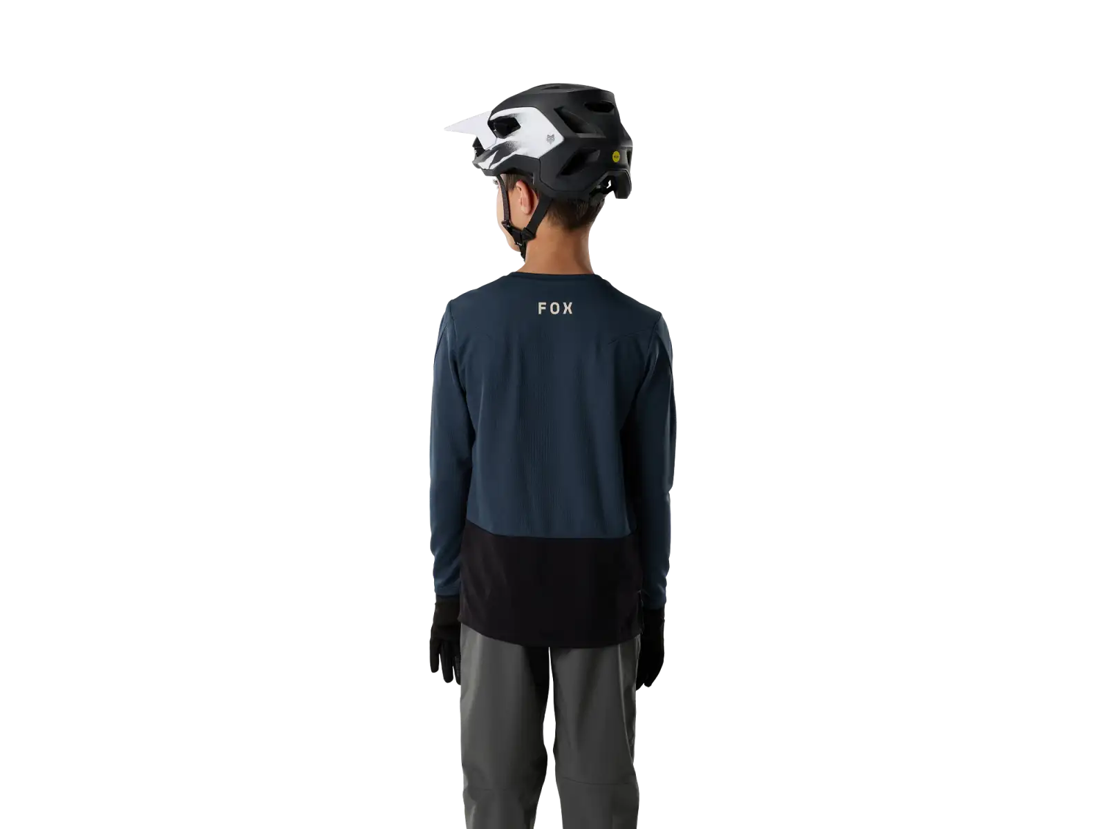 Fox Ranger Youth Head dziecięca koszulka rowerowa z długim rękawem Galaxy blue
