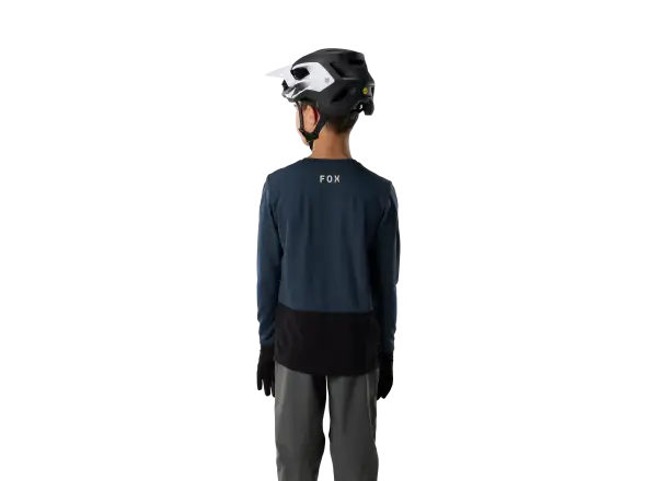 Fox Ranger Youth Head dziecięca koszulka rowerowa z długim rękawem Galaxy blue