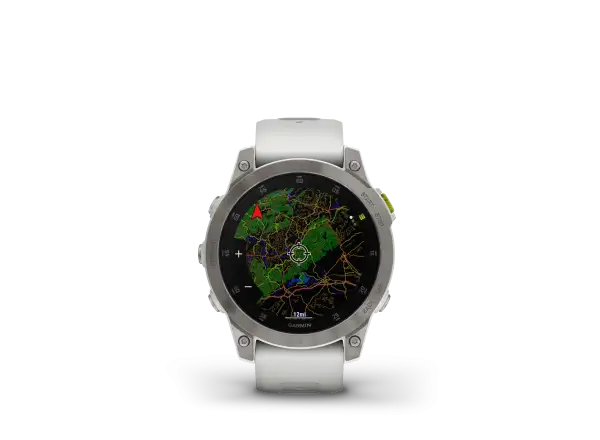 Garmin epix Gen 2 Sapphire Edition smart watch Titanium/White