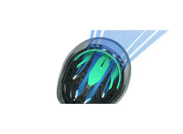 Lazer Vento KinetiCore kask czarna/srebrna