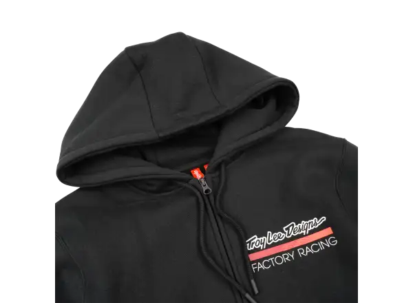 Troy Lee Designs Factory Racing męska bluza z zamkiem błyskawicznym Black heather/Red