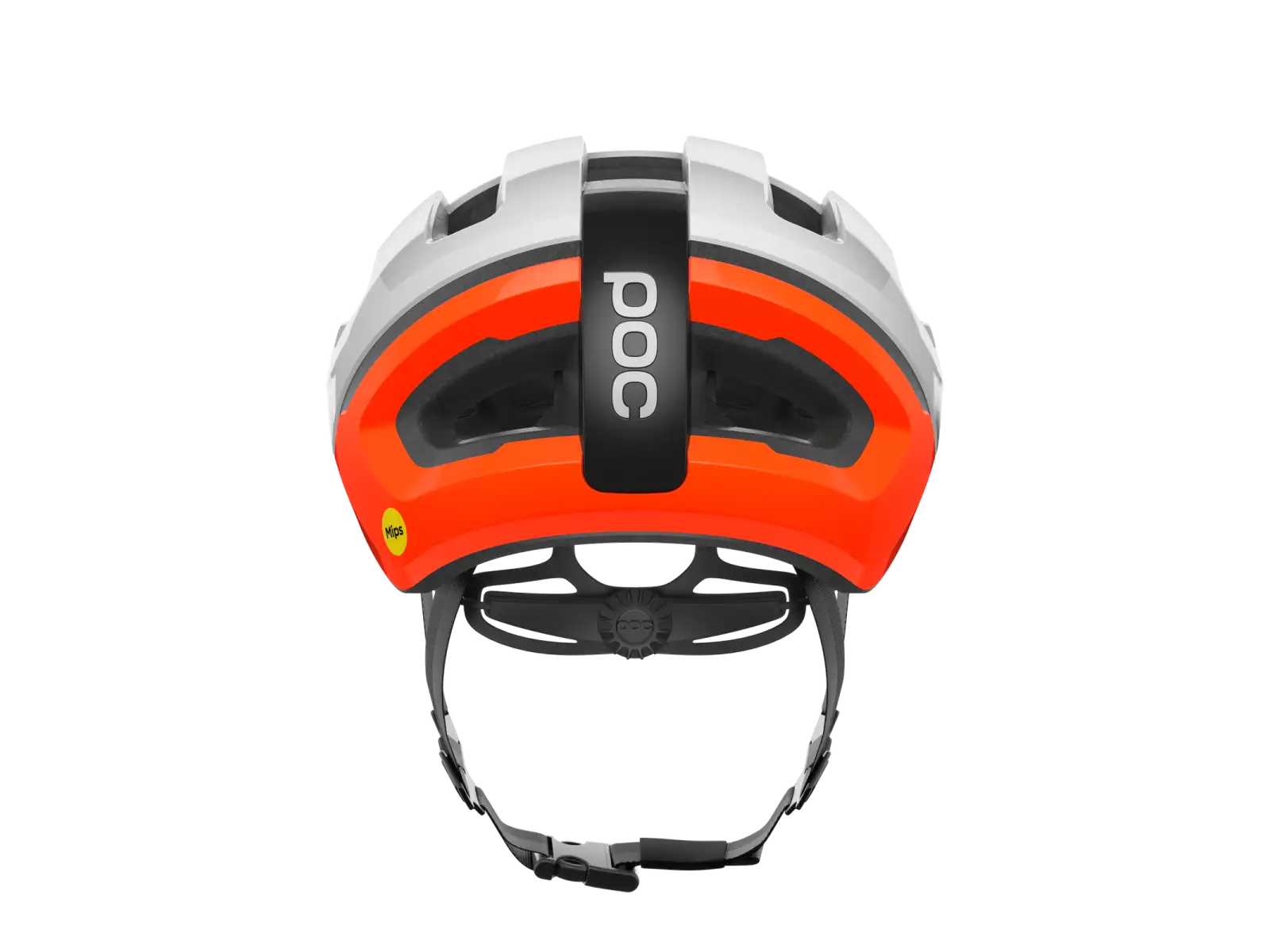 POC Omne Air MIPS szosowy kask Hydrogen White/Fluorescent Orange