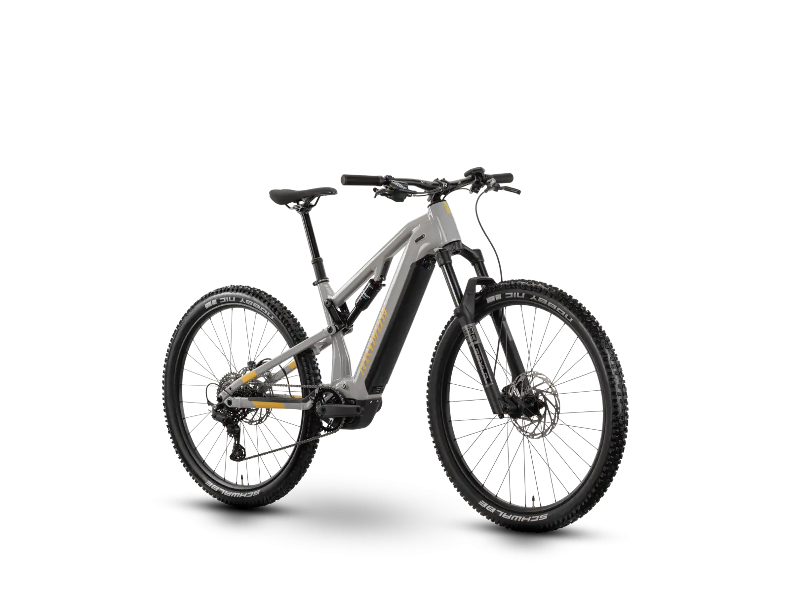 Raymon Trailray 120 Pro w pełni amortyzowany rower elektryczny timelessgrey/mustard
