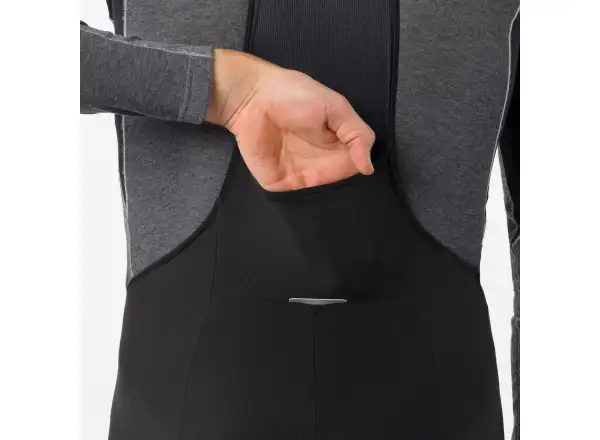 Castelli Sorpasso Pro męskie spodnie na szelkach z wkładką Black