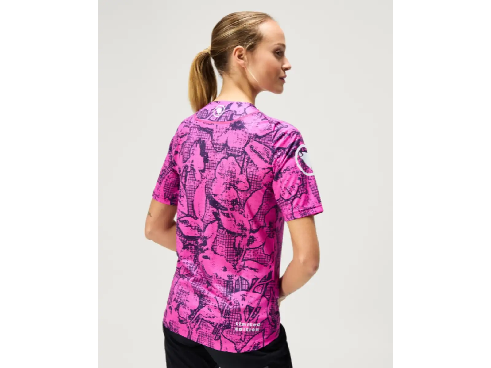 Endura LTD Grid Floral damski dres krótki rękaw Pink Pop