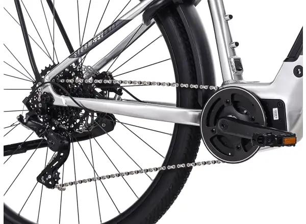Rock Machine eSTORM 70 TOUR górski rower elektryczny Gloss Silver/Black/Grey