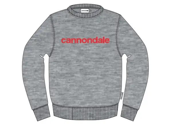 Cannondale Lifestyle bluza długi rękaw Heather Grey/Rally Red