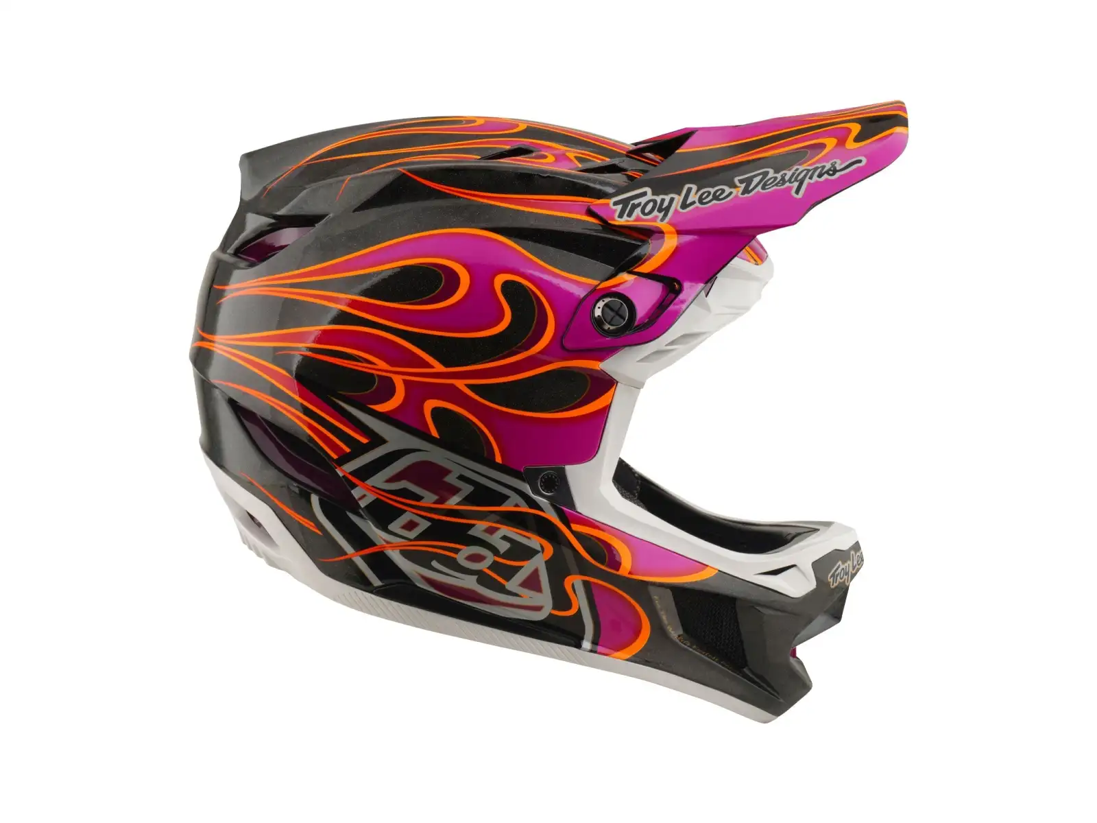 Troy Lee Designs D4 Carbon MIPS kask Torched Carbn/Magenta