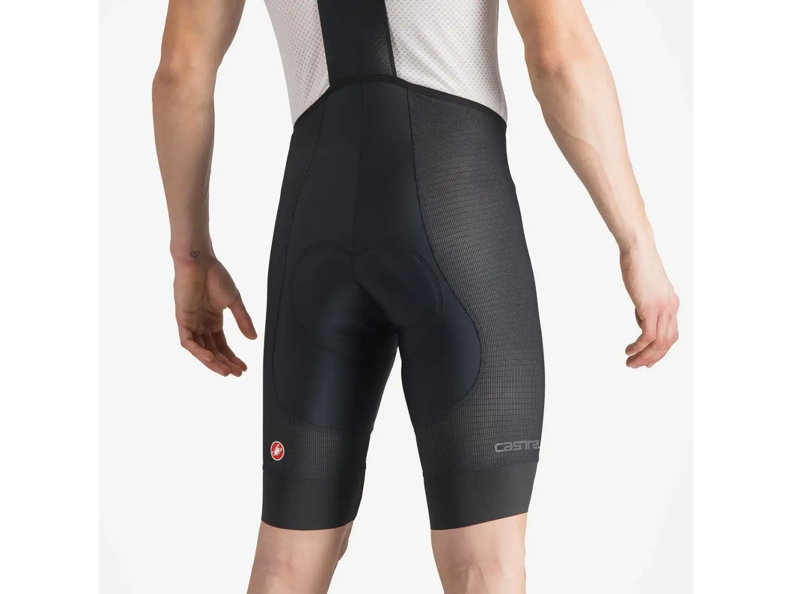 Castelli A/C męskie spodenki z wkładką i szelkami Black