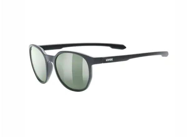 Uvex LGL 54 okulary przeciwsłoneczne Black matt/Green