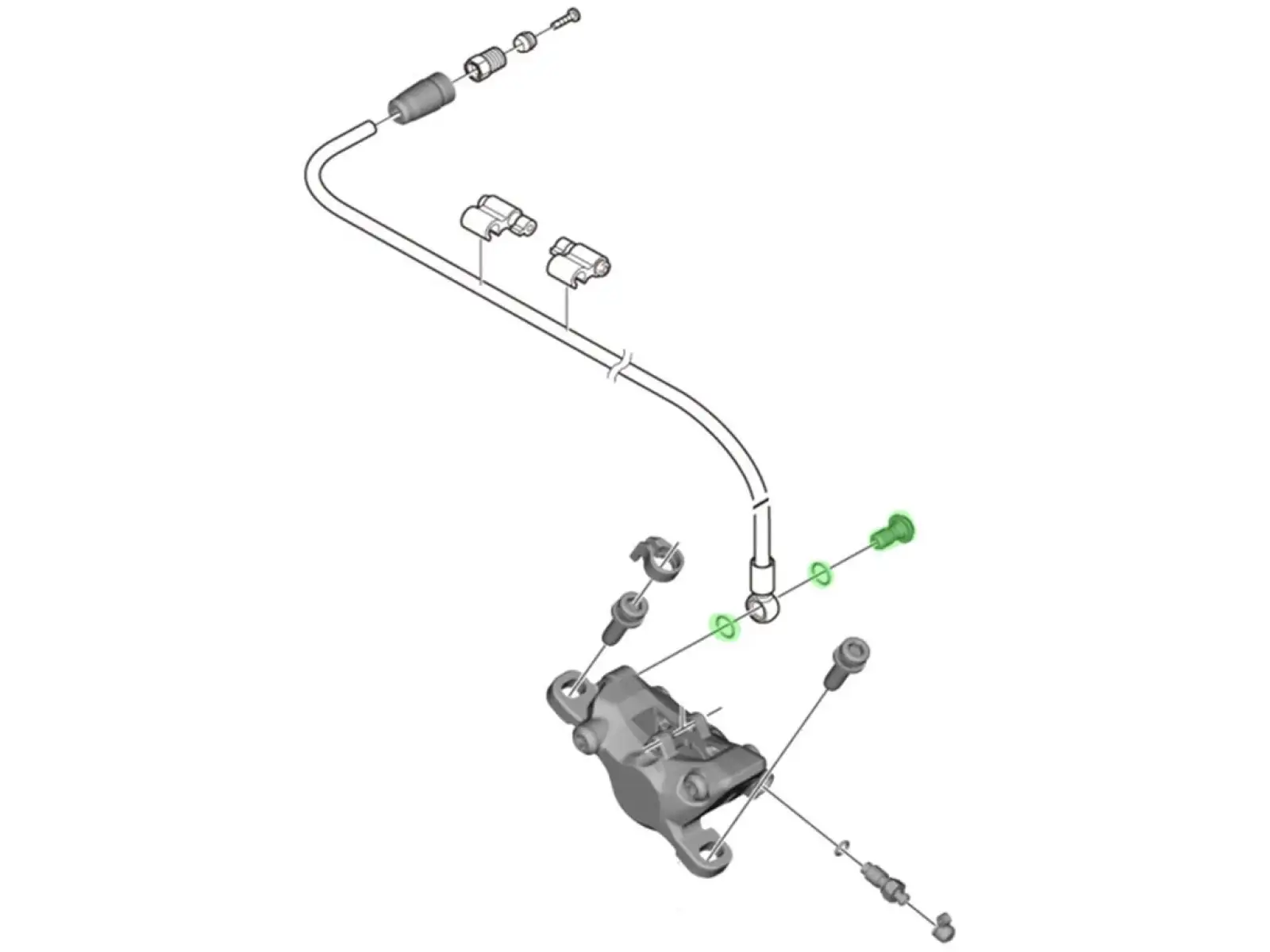 Shimano śruba do połączenia przewodu z zaciskiem BR-M8100/BR-M7100