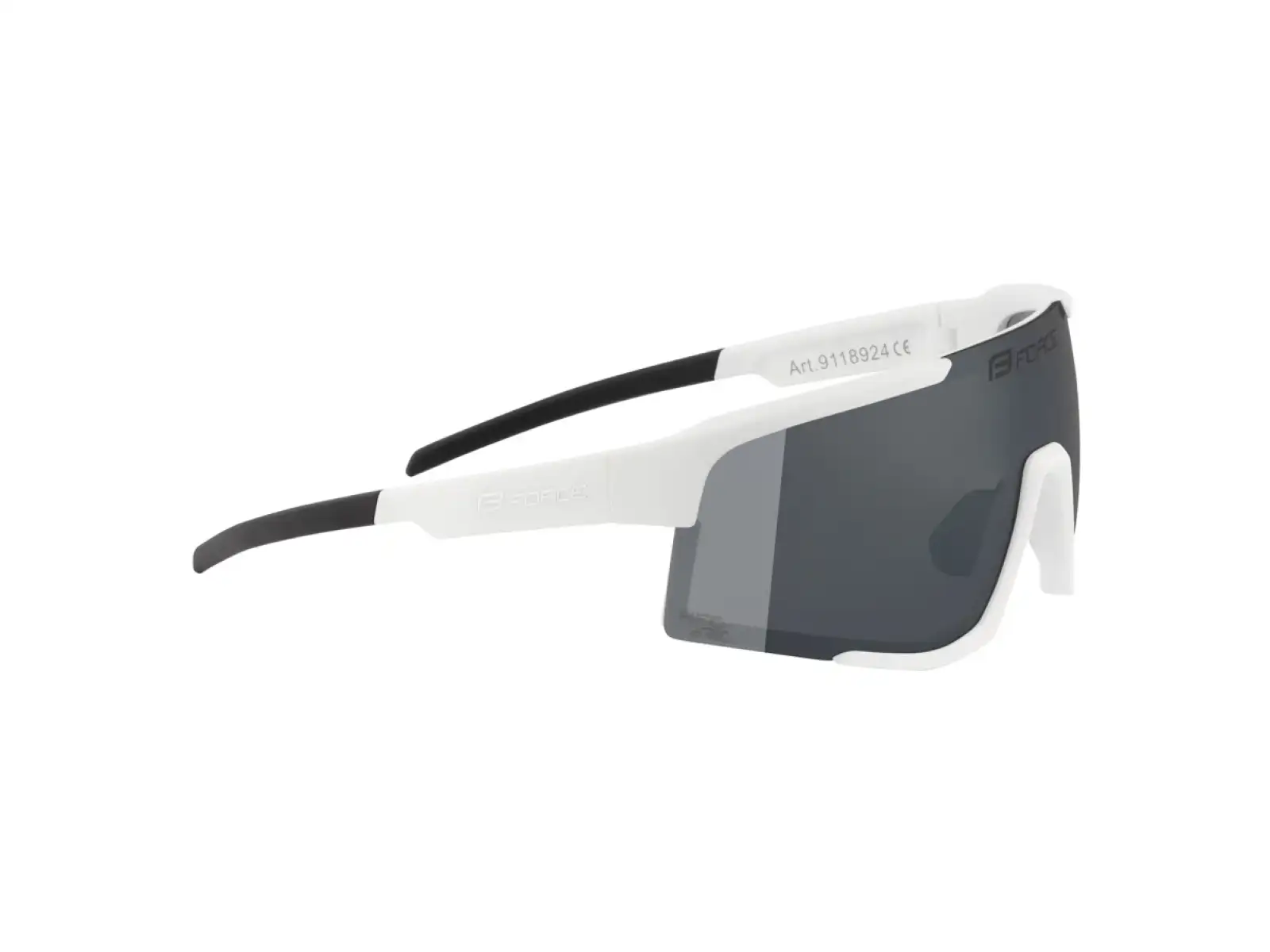 Force Zenith okulary rowerowe białe/czarne lustrzana szybka