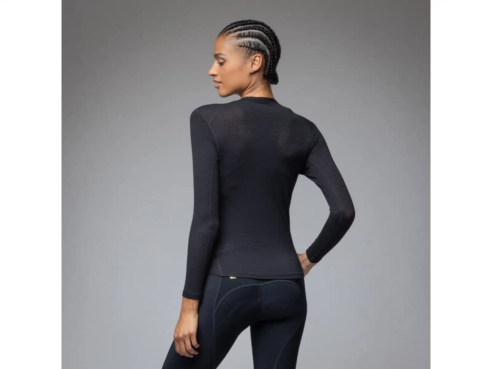 Alé Intimo Merino damska bielizna termoaktywna z długim rękawem Black