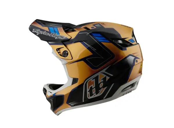 Troy Lee Designs D4 Composite kask integralny Royalty Black/Gold