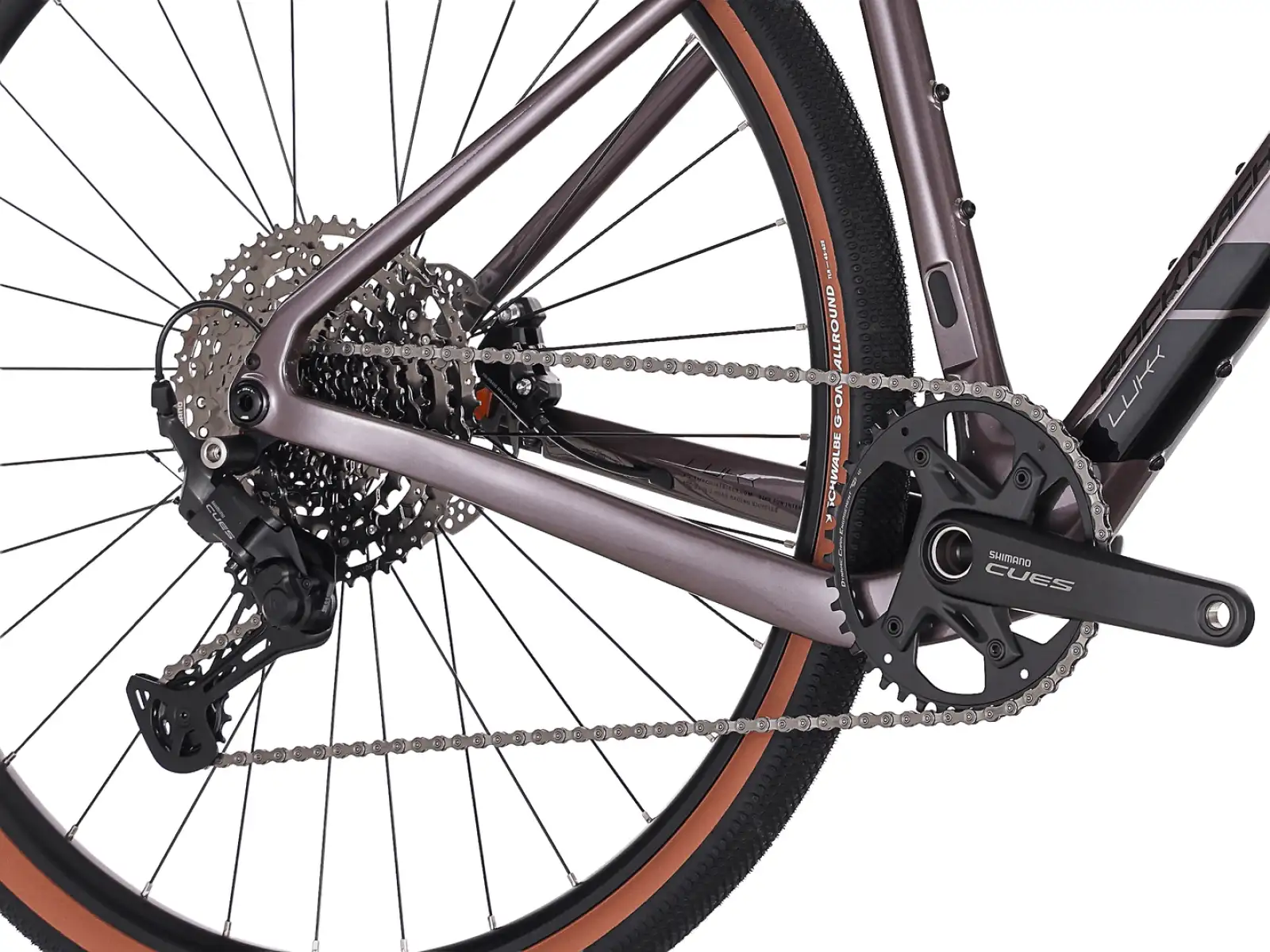 Rock Machine Lukk Cr 30 gravel rower Gloss Purple Garnet