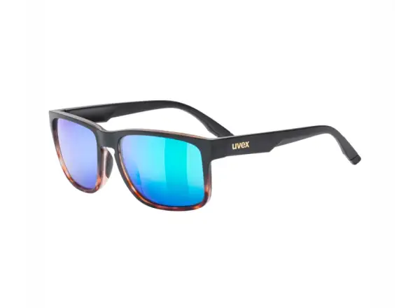 Uvex Poise okulary przeciwsłoneczne Black-demi matt/Mirror Green