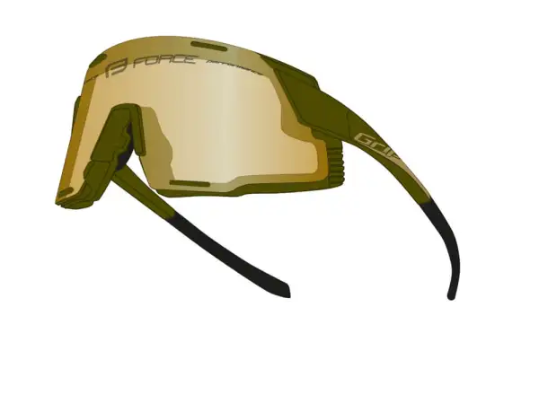 Force Grip okulary rowerowe Army złoty