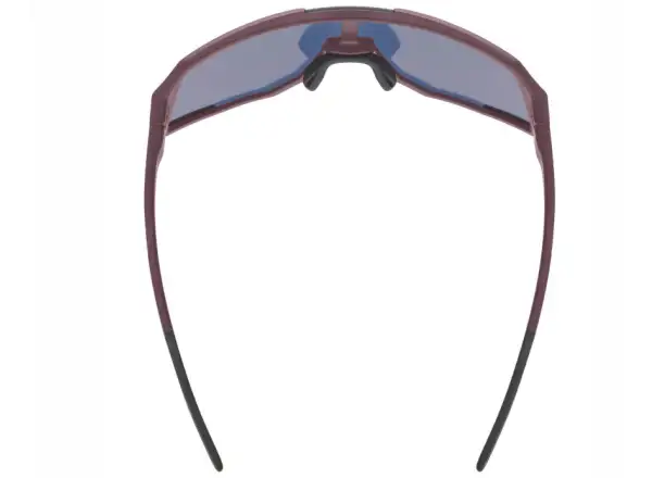 Uvex Sequenze CV okulary rowerowe Burgundy matt/Mirror Red