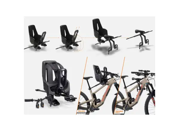 Kids Ride Shotgun PRO EVO MTB fotelik rowerowy dla dzieci