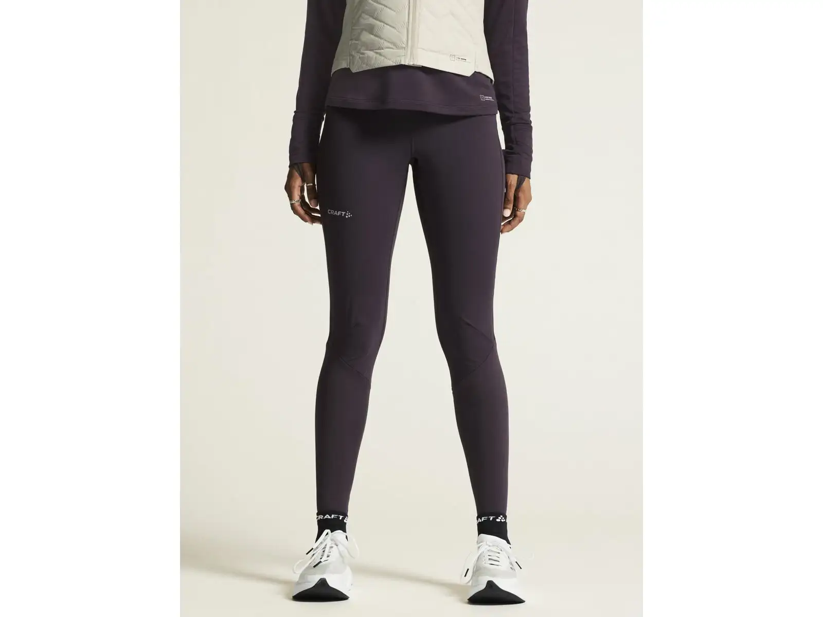 Craft ADV SubZ Wind damskie legginsy do biegania fioletowa