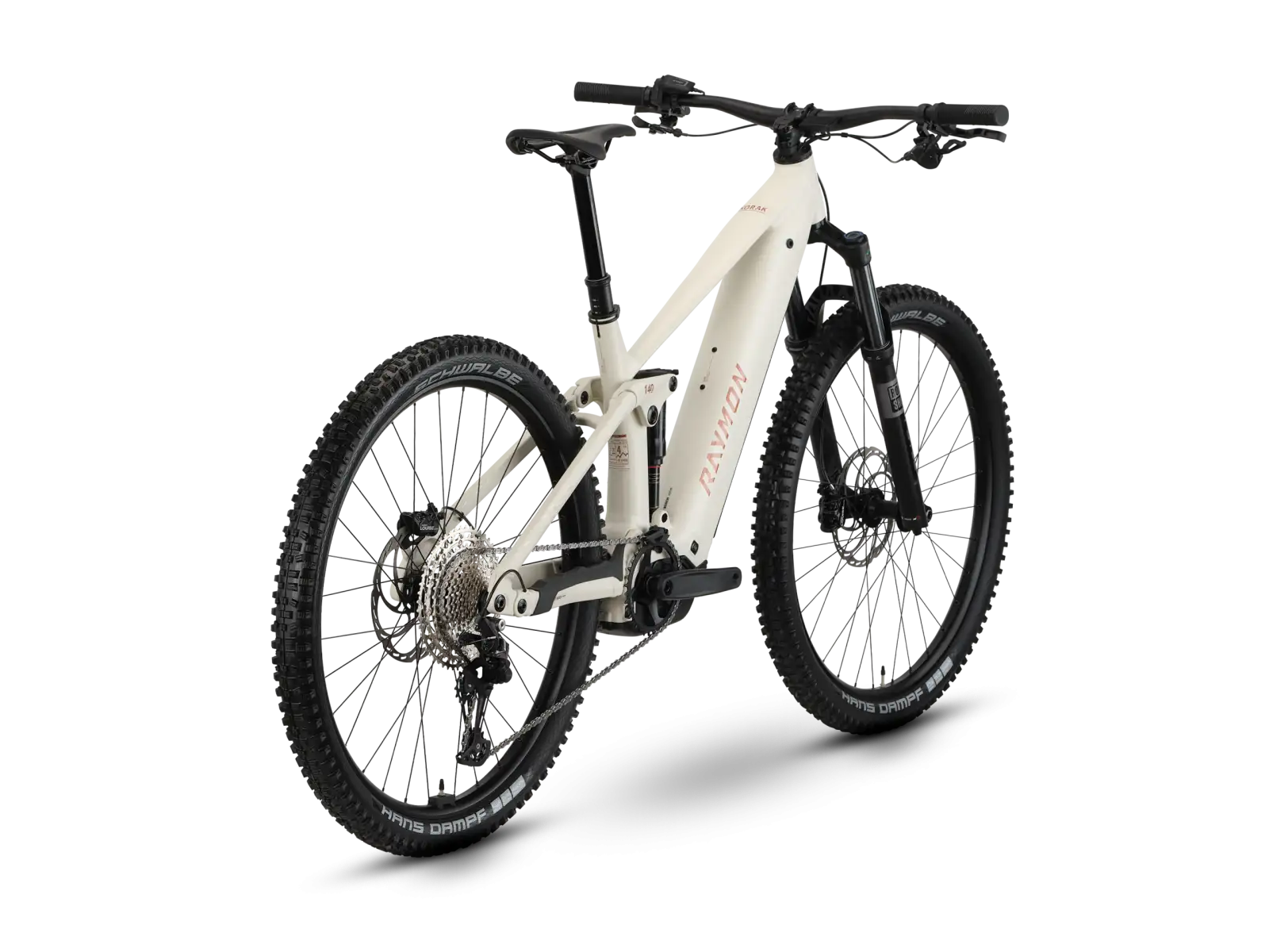 Raymon Korak Pro pepperwhite/copper rower elektryczny w pełni amortyzowany