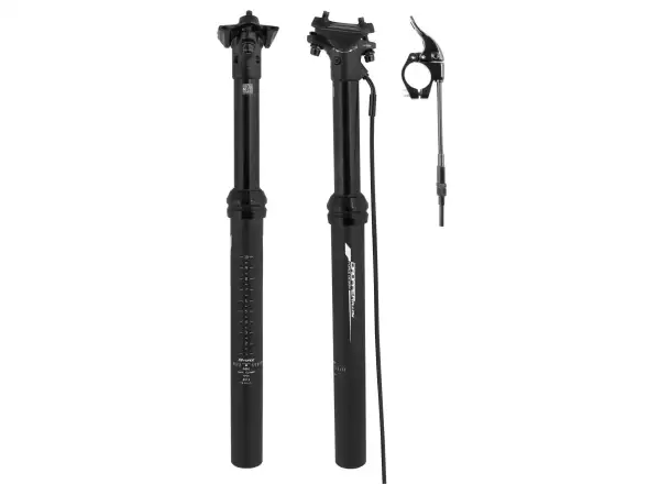 Force Dropper teleskopowa sztyca 100 mm 31,6x405 mm czarna