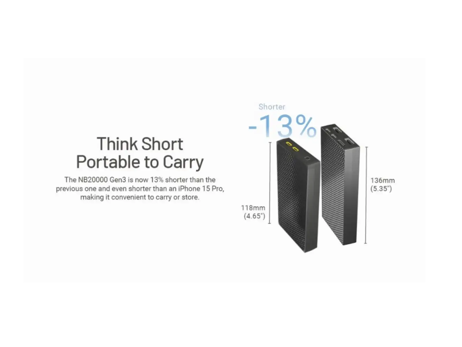 Nitecore wydajny Powerbank NB20000 Gen3