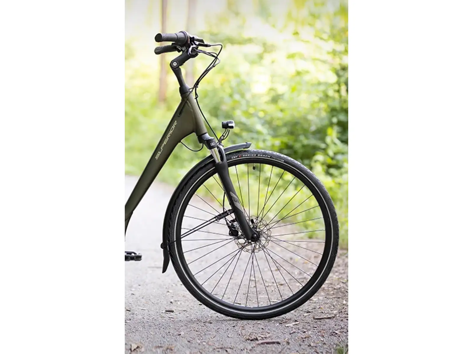 Superior SBC 200 miejski rower elektryczny Matte Dark Green