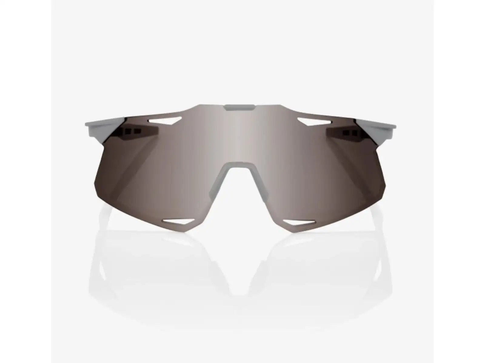 100% Hypercraft okulary Matte Stone Grey/HiPER Crimson Silver Mirror Lens