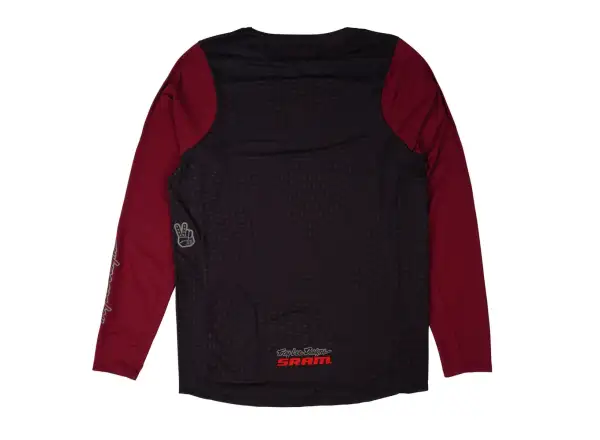 Troy Lee Designs x SRAM Skyline męska koszulka z długim rękawem Radioscape Black/Berry
