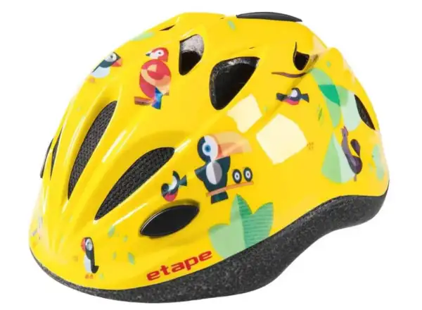 Etape Pony dziecięcy kask rowerowy żółty