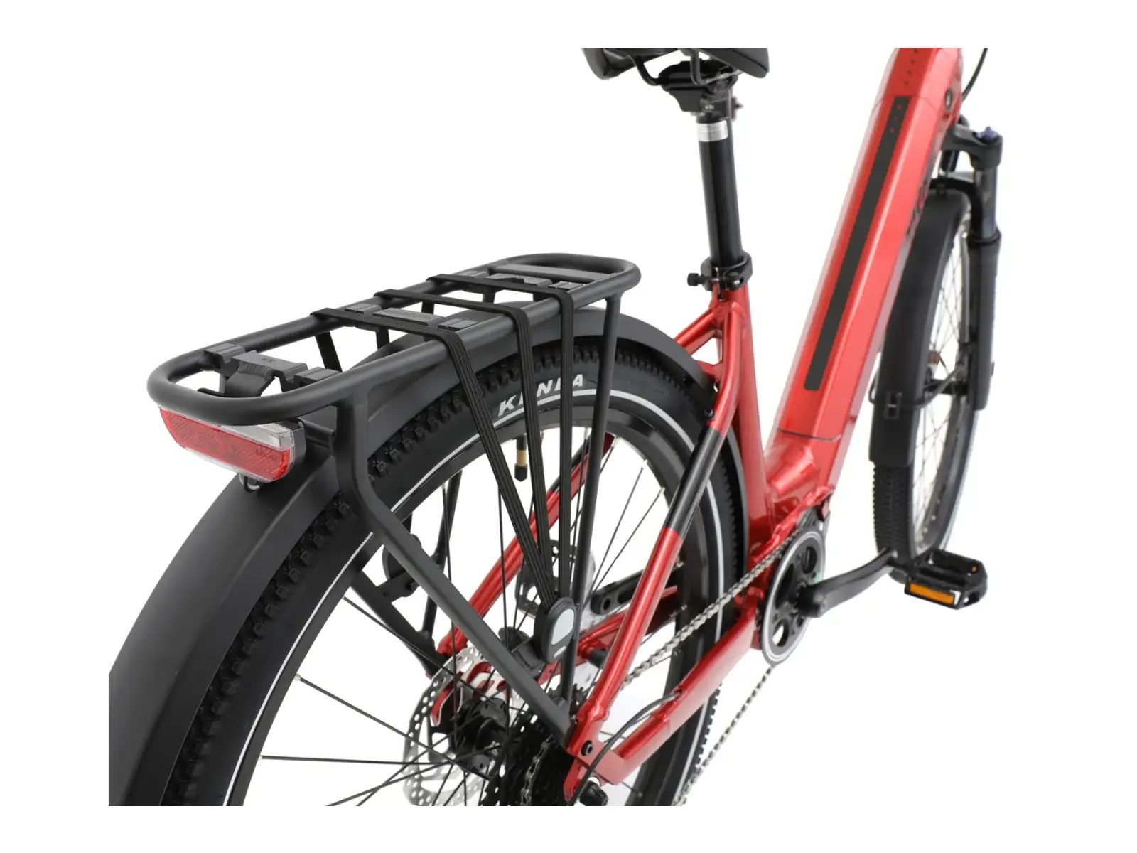 APACHE Rio Grande 3 MX 720 Wh rower elektryczny z niskim przekrokiem czerwony