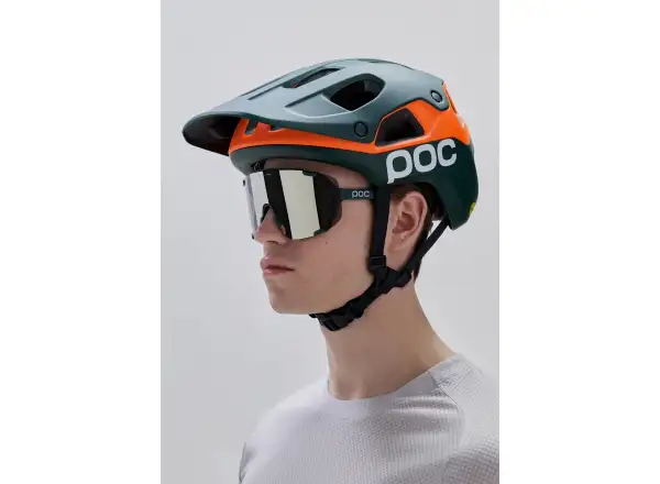 POC Cularis Pure kask MTB Pargasite Green Matt/Fluorescent Orange Matt