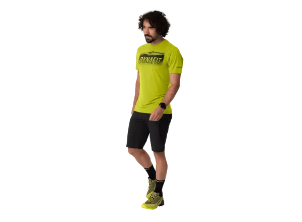 Dynafit Transalper Graphic męska koszulka z krótkim rękawem Golden Lime