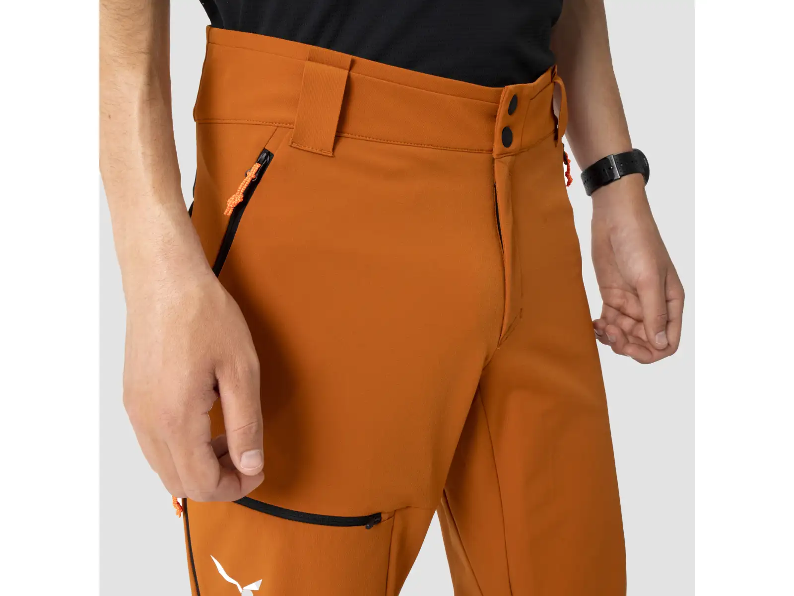 Salewa Sella Durastretch męskie spodnie Black Out