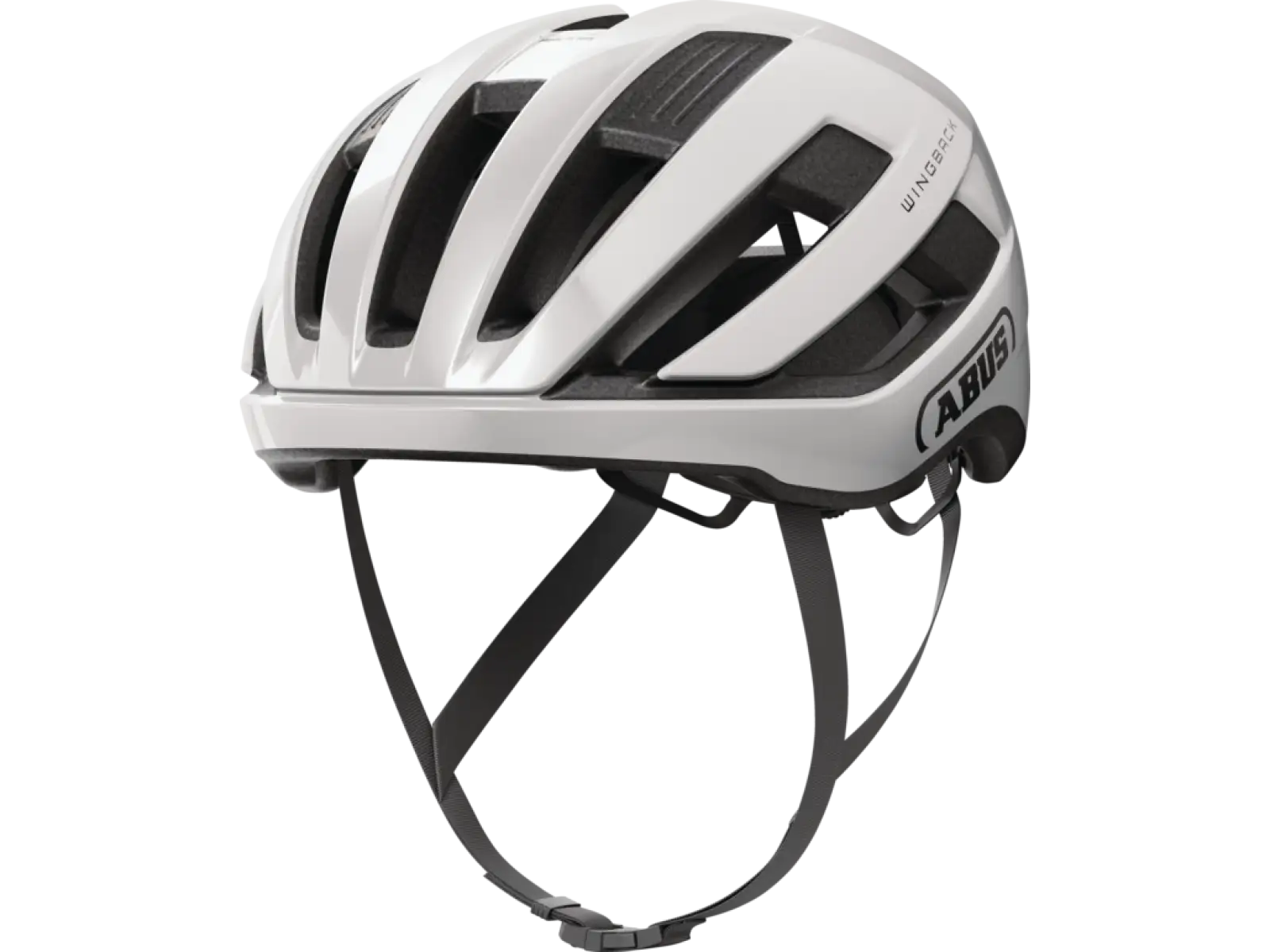 Abus WingBack kask rowerowy Shiny White