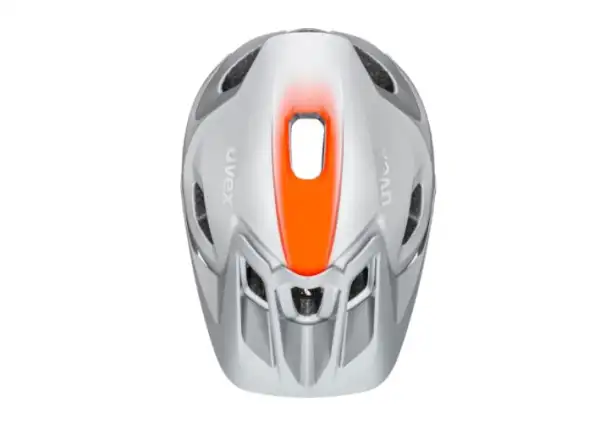 Uvex Quatro Integrale MTB kask Silver/Orange Mat