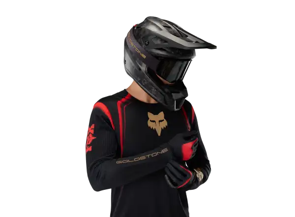 Fox Flexair Ls Jersey Goldstone Se męska koszulka Black