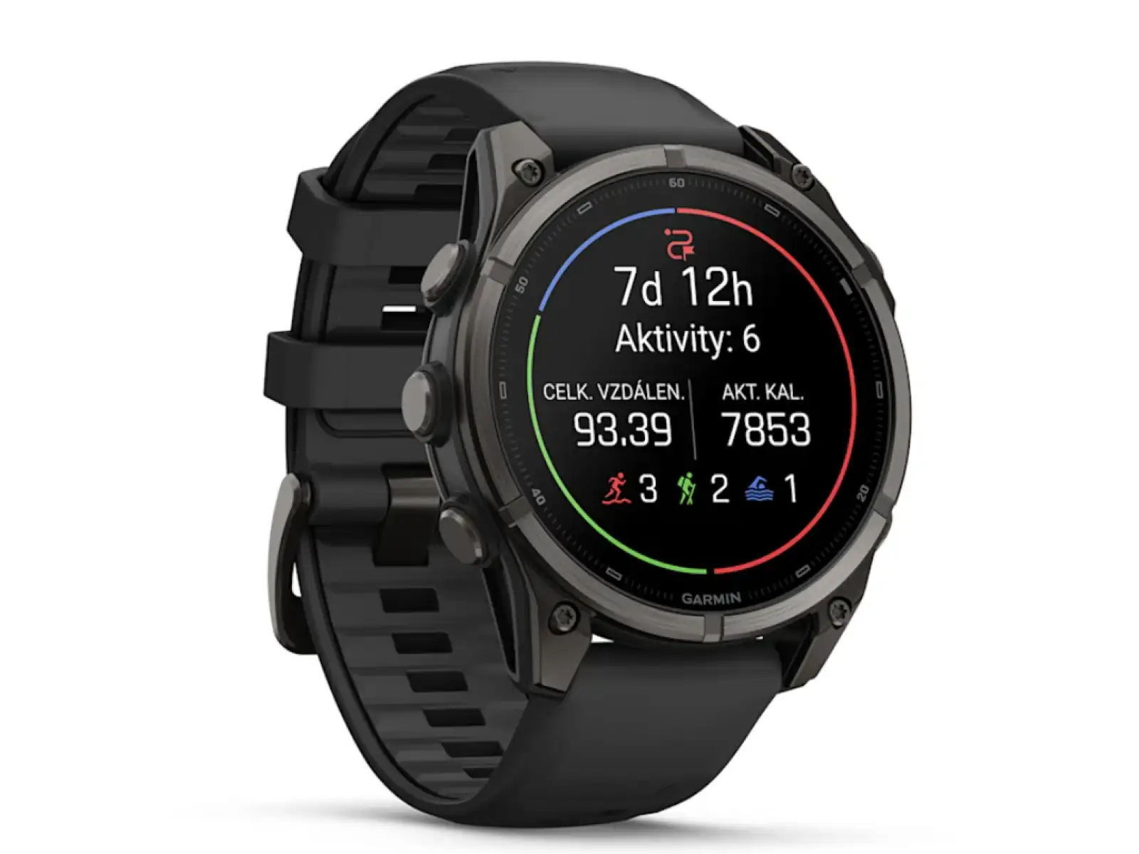 Garmin Fénix 9 – 47 mm smartwatch Carbon gray DLC Titanium/Black