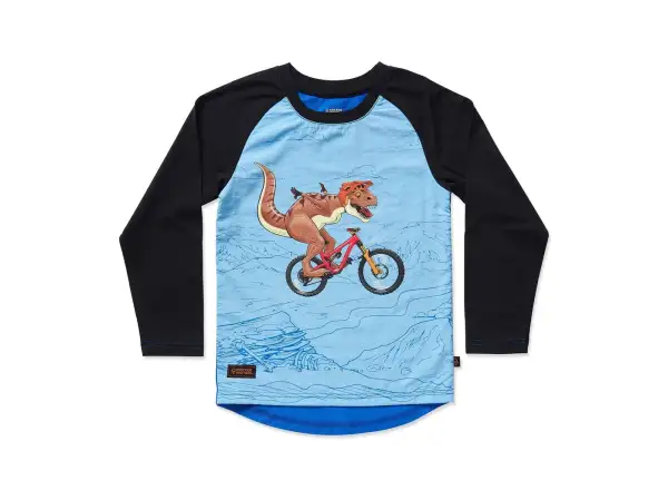 Kids Ride Shotgun Dino Windproof dziecięca koszulka dresowa z długim rękawem