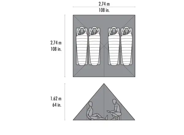 MSR Front Range UL Tarp Schronienie dla 4 osób