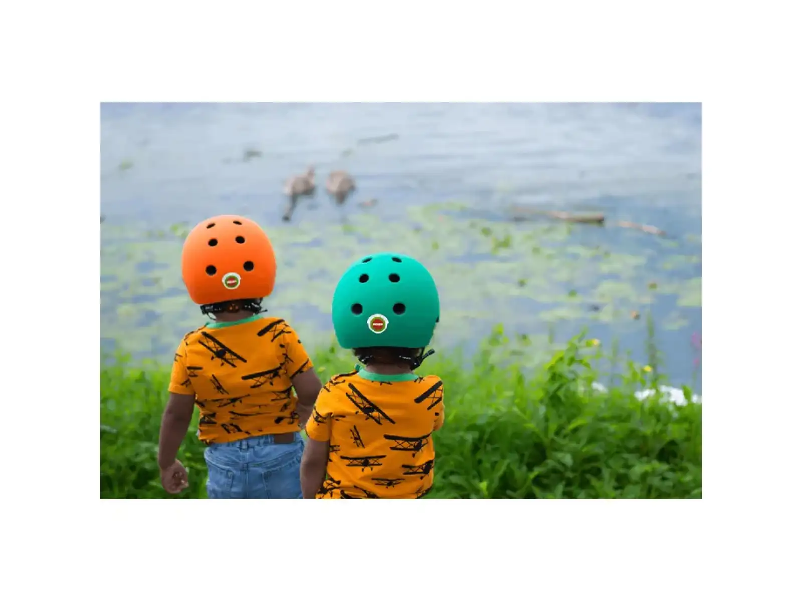 Melon Toddler dziecięcy kask Rainbow Orange