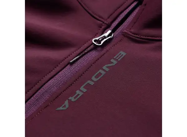 Endura Loop Ride męska koszulka z długim rękawem Black Cherry