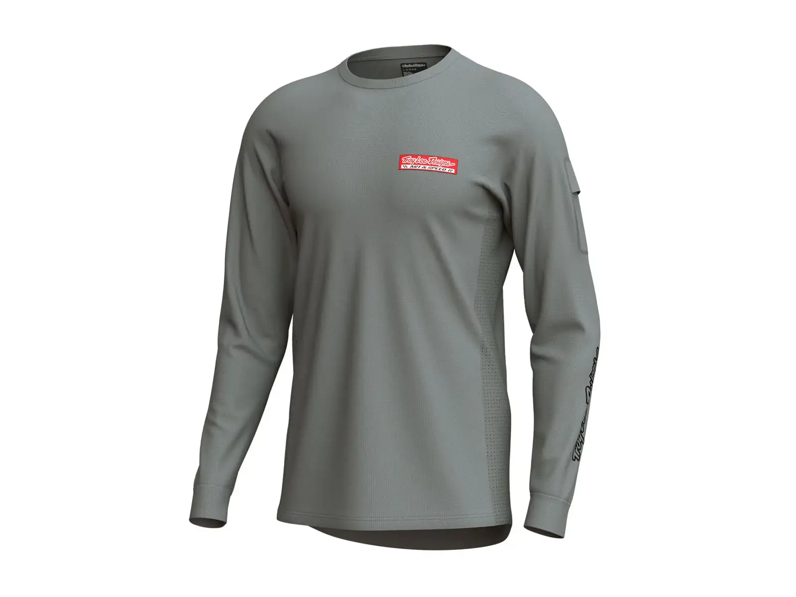 Troy Lee Designs Ruckus Ride Tee męska koszulka rowerowa długi rękaw Custom Paint Mid Gray
