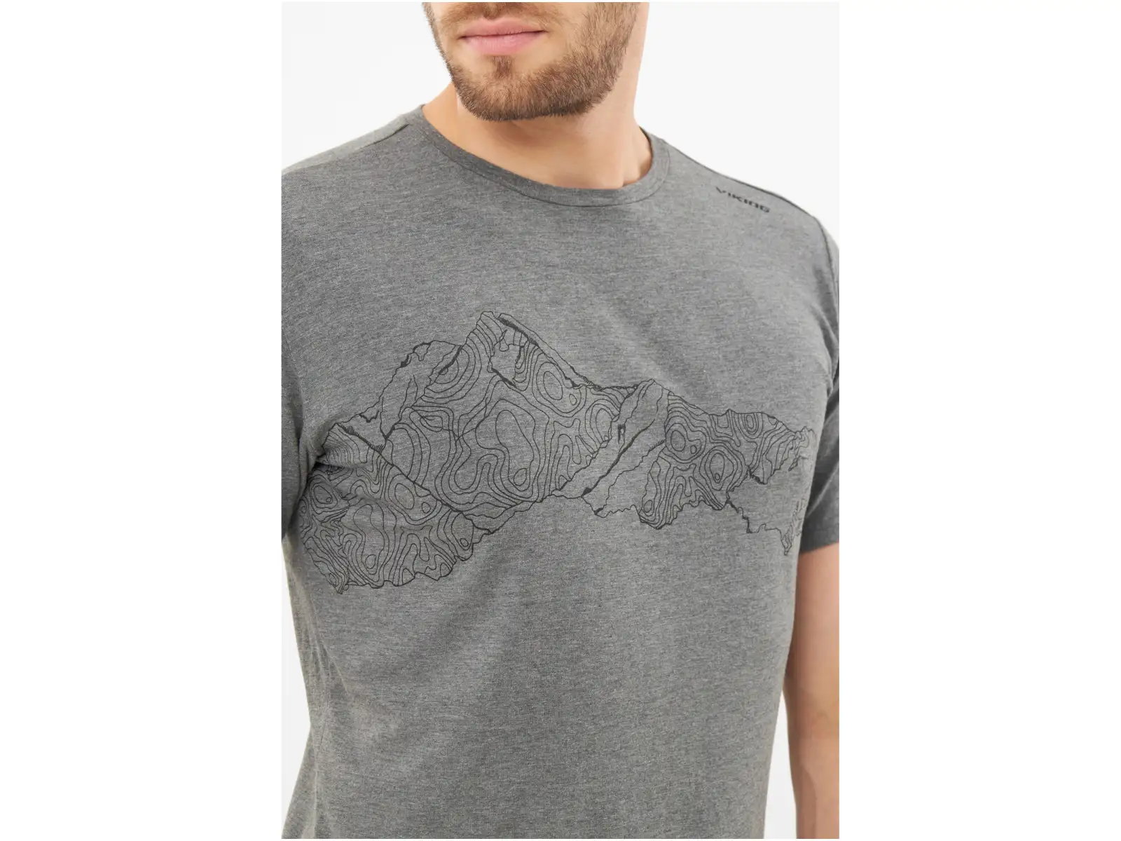 Viking Lako męska koszulka krótki rękaw dark grey