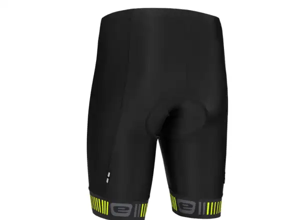 Etape Elite męskie spodenki z wkładką czarna/żółta fluo