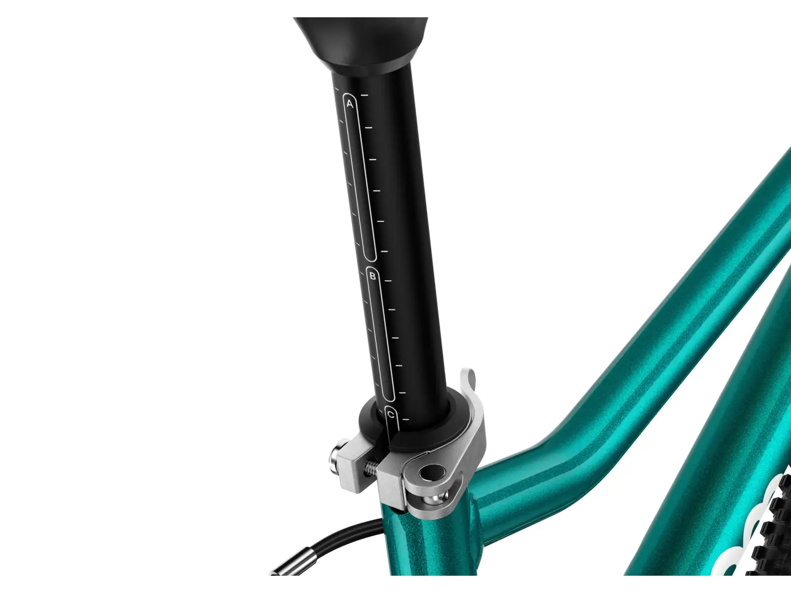 Woom GO 3 Automagic rower dziecięcy 16" Metallic Turquoise